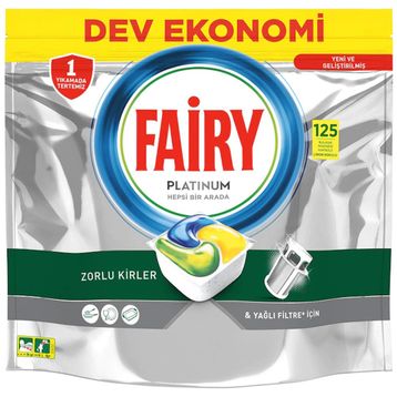 Fairy Platinum 125'li Bulaşık Makinası Tableti