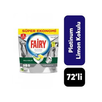Fairy Platinum 72'li Limon Kokulu Bulaşık Tableti
