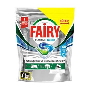 Fairy Platinum Fresh 40'lı Bulaşık Makinesi Tableti