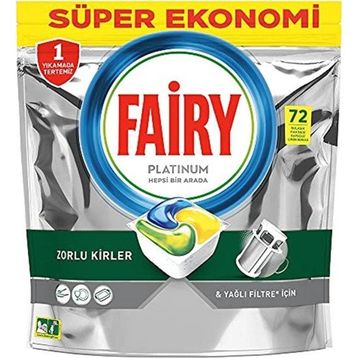 Fairy Platinum Limon 72 Tablet Bulaşık Makinesi Deterjanı