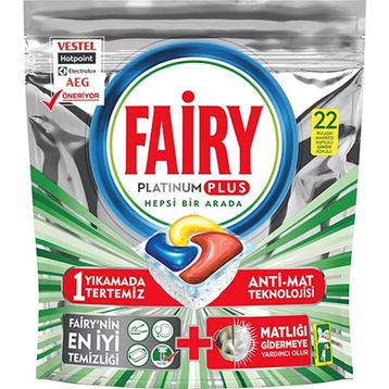 Fairy Platinum Plus 22'li Bulaşık Tableti