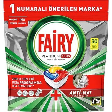 Fairy Platinum Plus 30'lu Bulaşık Makinesi Tableti
