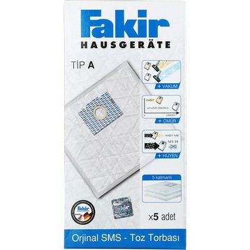 Fakir A Tipi 5'li Elektirik Süpürgesi Torbası