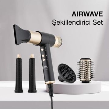 Fakir Airwave 5in1 Gold Saç Şekillendirme Seti