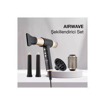 Fakir Airwave 5in1 Gold Saç Şekillendirme Seti