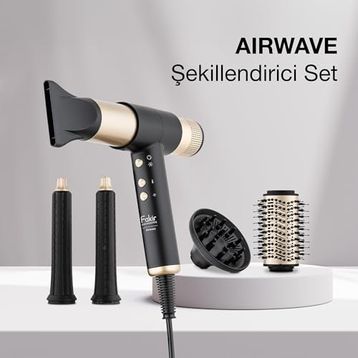 Fakir Airwave 5in1 Gold Saç Şekillendirme Seti