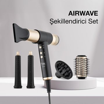Fakir Airwave 5in1 Gold Saç Şekillendirme Seti