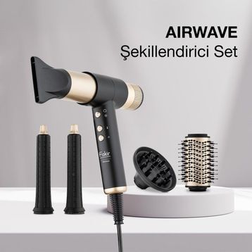 Fakir Airwave 5in1 Gold Saç Şekillendirme Seti