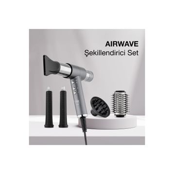 Fakir Airwave 5in1 Silver Saç Şekillendirme Seti