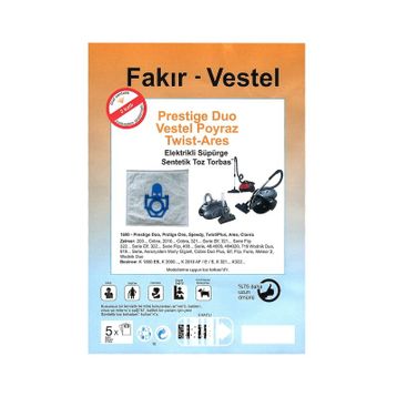 Fakir Ares Toz Süpürge Torbası