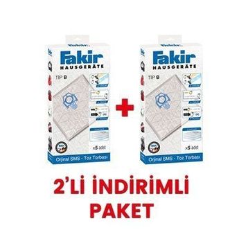 Fakir B Tipi 5 Adet Toz Torbası