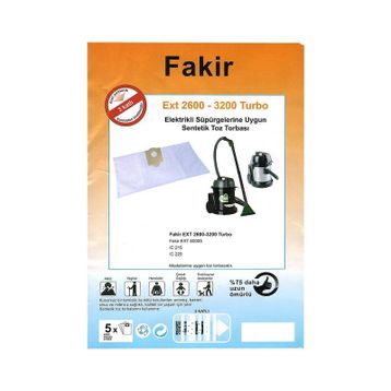 Fakir EXT-3600 Elektrikli Süpürge Torbası