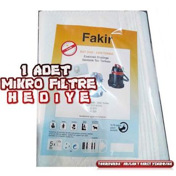 Fakir EXT 60005 Elektrikli Süpürge Toz Torbası