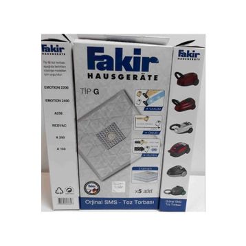 Fakir G Tipi 5'li Elektirik Süpürgesi Torbası