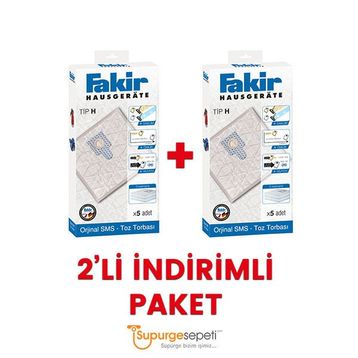 Fakir H Tipi 5'li Elektirik Süpürgesi Torbası