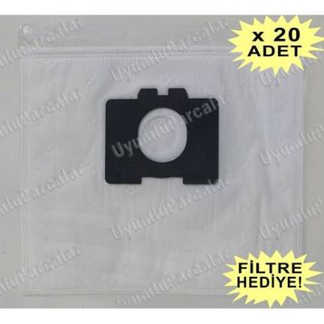 Fakir Pretty Uyumlu 20 Adet Süpürge Toz Torbası