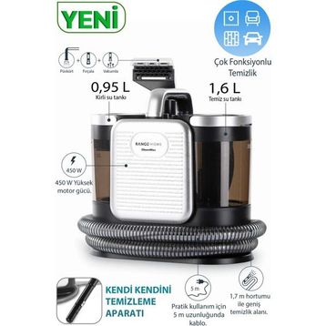 Fakir Range GleamMax Spot Cleaner Koltuk Halı ve Leke Çıkartma Makinesi