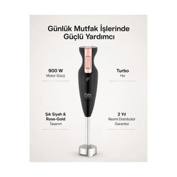 Fakir Silvino Siyah 900 W Tekli Blender