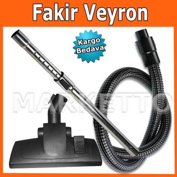 Fakir Veyron Basic Süpürge Çelik Telli Hortumu Emici Başlık Boru