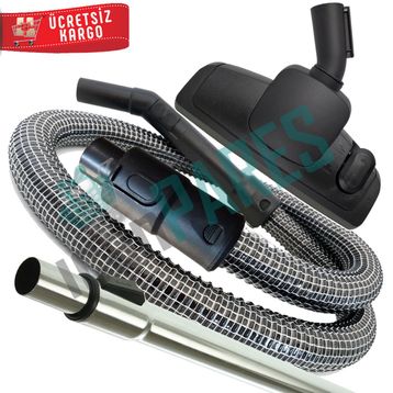 Fakir Veyron Turbo XL Süpürge Çelik Telli Hortumu Turbo Brush Emici Başlık Teleskopik Boru Filtre