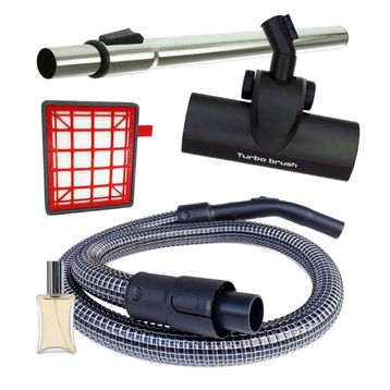 Fakir Veyron Turbo XL Süpürge Çelik Telli Hortumu Turbo Brush Emici Başlık Teleskopik Boru Filtre