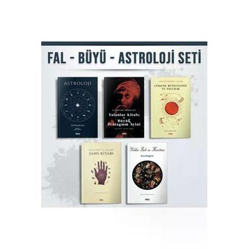 Fal Büyü Astroloji Seti 5 Kitap Takım - Aleister Crowley