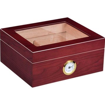 Falconetti RB95KHV Kırmızı Camlı Humidor Puro Kutusu