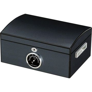 Falconetti RC05 Siyah Karbonfiber 2 Katlı Humidor Puro Kutusu