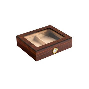 Falconetti RC06KHV Kahverengi Camlı Humidor Puro Kutusu