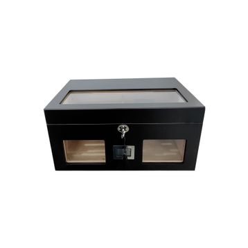 Falconetti RC59SY Siyah 2 Katlı Camlı Dijital Humidor Puro Kutusu
