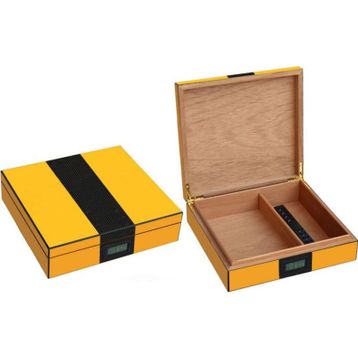 Falconetti RC60 Sarı Karbon Fiber Humidor Puro Kutusu