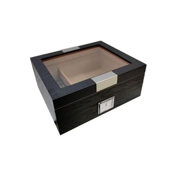 Falconetti RC62 Siyah Camlı Humidor Puro Kutusu