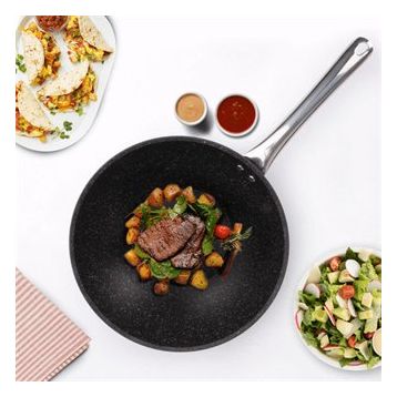 Falez 3014 Black Lıne 28 cm Wok Tava