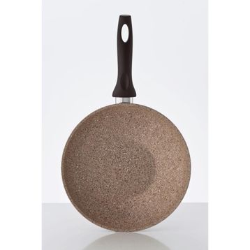 Falez 3021 Creamy Granitec 28 cm Wok Tava