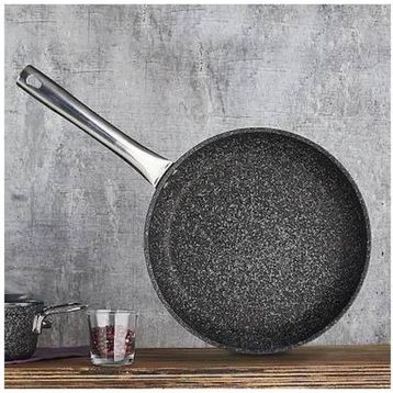 Falez 3022 Black Lıne 32 cm Çelik Saplı Tava