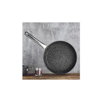Falez 3022 Black Lıne 32 cm Çelik Saplı Tava