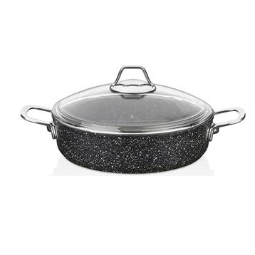 Falez Black Line 22 cm Siyah Granit Karnıyarık Tencere