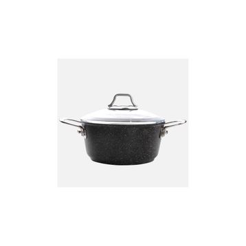 FALEZ Black Line Granit Döküm 24 cm Derin Tencere