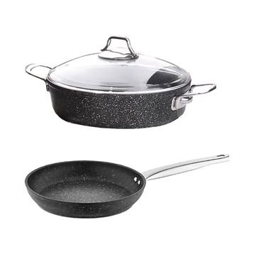 Falez Black Line Granit Döküm 26 cm Kısa Tencere