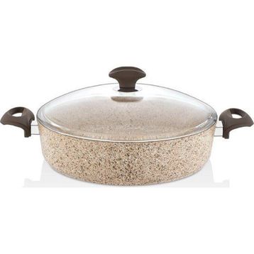 Falez Creamy Granitec 30 cm Karnıyarık Tencere