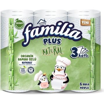 Familia 6'lı Plus Natural Kağıt Havlu