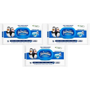 Familia Maxi Hijyen Kabartma Doku Plastik Kapaklı 96 Yaprak Yüzey Temizlik Havlusu