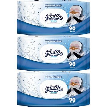 Familia Mineralin İyiliği 3x90 Yaprak Islak Havlu Mendil