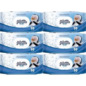 Familia Mineralin İyiliği 6x90 Yaprak Islak Havlu Mendil
