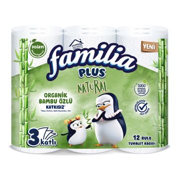 Familia Plus 12'li Natural Tuvalet Kağıdı