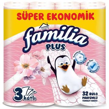 Familia Plus 3 Katlı 32 Li Paket Sihirli Çiçekler Parfümlü Tuvalet Kağıdı
