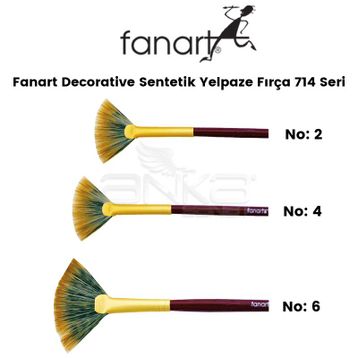 Fanart Decorative 714 Seri Sentetik Yelpaze Fırça