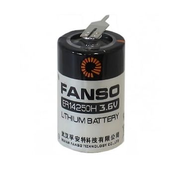 Fanso ER14250H 2 Pin 3.6V 1/2AA Kısa Lityum Pil
