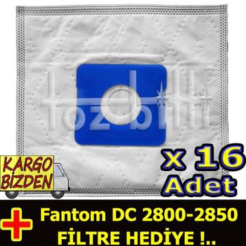 Fantom DC 2850 Uyumlu Süpürge Toz Torbası