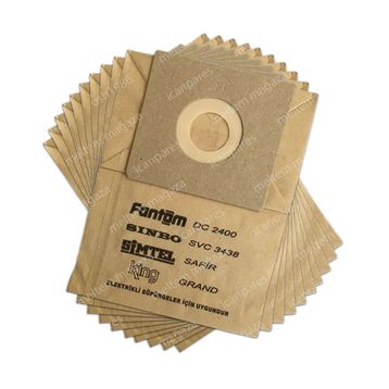 Fantom DC 3000 10 Adet Uyumlu Süpürge Toz Torbası